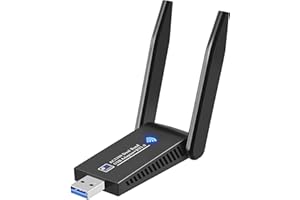 YUEYUEKE WiFi Dongle 1300 Mbps, WLAN Adapter mit Bluetooth 5.0 Sender Empfänger 802.11 AC Dual Band 5 GHz/2,4 GHz Schnell USB 3.0 des Computers Wireless Adapter unterstützt Windows Mac Linux