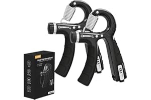 Hand Grip, U-VKK Kit di Hand Grip Regolabile, Avambracci Attrezzi 5-60 kg,con Maniglie Antiscivolo,Compatto e Portatile,per Atleti e Riabilitazione della Mano