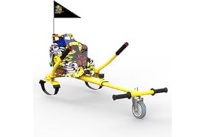 EVERCROSS Hoverboars Go Cart, Hoverboards Seat Attchment with Adjustable Frame Length for 6.5" 8" 10" Hoverboards, Suitable for Kids & Adults
