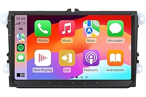 Eonon 9 inch Android 13 2+32GB Car Stereo CarPlay Android Auto MirrorLink Bluetooth Radio USB for Volkswagen SEAT Skoda Golf T5 support Video Output OBDII DAB+ Backup Camera Headunit VWA13