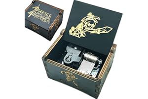 Micteney Caja de música Legend of Zelda, caja de música de madera Legend of Zelda, regalo para hombres, mercancía de la leyenda de Zelda, regalos de Zelda impulsados por relojes de madera (Zelda)