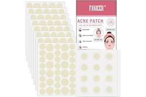 BABY MOLOVE 312 PCS Pimple Patch,Parches Para Granos,Parche hidrocoloide,Parches Hidrocoloides Cubierta Absorbente Invisible,impermeable de absorción,2tallas