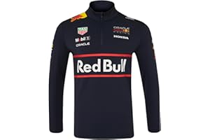 Castore Red Bull Racing F1 Team Official Quarter Zip Midlayer Camiseta Hombre (Pack de 1)