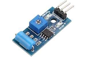 HALJIA SW-420 moduł czujnika wibracji z normalnym zamknięciem moduł czujnika wibracji moduł czujnika ruchu kompatybilny z Arduino Raspberry Pi