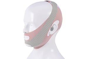 BOXOB Pasek Pod Brode V-Line Lifting, Nylonowy Pasek Wyszczuplajacy Twarz Regulowana Maska Podnoszaca Podbródek Maska na Twarz w Ksztalcie Kobiety Prezent Unoszaca do Spania (Rózowy)