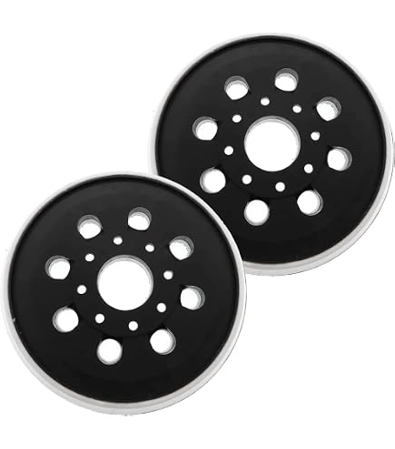 Plateaux De Ponçage Plateau De Ponçage 125mm 8 Trous 4 Clous Bleu Noir Pour Ponceuses Electriques Disque De Polissage En Metal Papier Verre Patins De Poncage Pour Polissage Vitesse 81220102