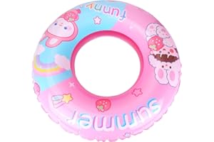 GUBOOM Bouée de Piscine Enfant 3-6 Ans, Anneau de Natation Gonflable 62cm PVC Épais, Swimming Pool Ring Kids, Flotteur Sécurisé pour Piscine, Plage et Fêtes d'Été pour Garcon et Fille