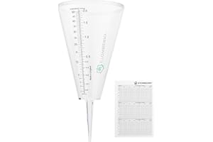 STOWBERRY Outdoor Rain Gauge for the Garden – Easy-Read Rain Meter with Clear Scale for Accurate Rainfall Measurement