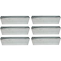 Peters-Living 6X Pflanzschalen Zink Gefäß Passend für Europaletten Garten Deko