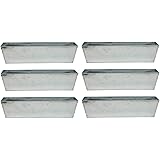 Peters-Living 6X Pflanzschalen Zink Gefäß Passend für Europaletten Garten Deko