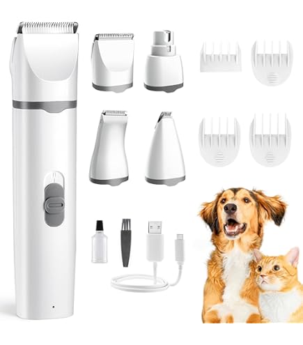 Cordless Animal Haircut Machine Pet Paw Trimmer Dog Clippers