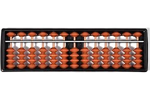 FYORE Abaco cinese a 13 cifre Soroban, stile vintage, strumento di calcolo matematico per bambini, per il calcolo e l'apprendimento di matematica e aritmetica