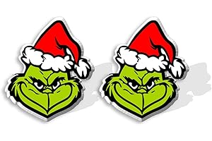 GAUEIOUR Classic Cartoon Christmas Grinch Earrings,Alex Green Monster Christmas Jewelry Presents for Lovers Girls Cute Christma Pendant Decorations
