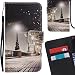 Produktbild LEMORRY Samsung Galaxy Note8 Hülle Tasche Ledertasche Flip Beutel Haut Slim Bumper Schutz Magnetisch Schließung SchutzHülle Weich Silikon Cover Schale für Galaxy Note 8, Heiligabend