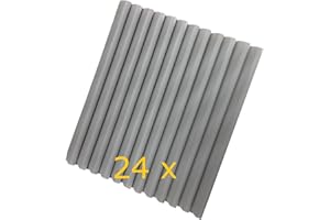 workingHOUSE ViewProtect - Tiras de Sujeción para Rollo Aislante para balcones y jardines - Cinta de protección Visual - (24 unidades) Color Gris Claro
