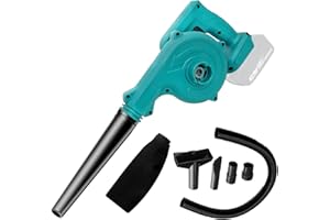 YEEJUAK Cordless Leaf Blower Compatible with Makita 18V Battery, Multiple-Tool Garden Air Blower with Vacuum, Portable Leaf Blower for Lawn Care Leaf Blowing, Car, Corner Dust Clearing (Not Included Battery)