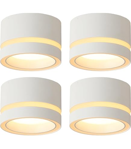 Oktaplex Aufbauspot Set 3 Stück – Dimmbare LED 4,8W, 3000K Warmweiß, Schwenkbar, Aufputz-Montage