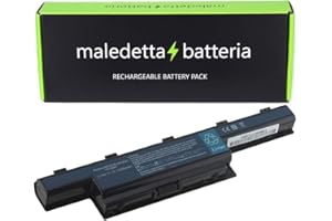 MALEDETTA BATTERIA Batteria SOSTITUISCE 5200mAh 10.8V per Portatile Acer 31CR19/652, 31CR19/66-2, AK.006BT.075, AK.006BT.080, AK006BT075, AK006BT080, AS10D, AS10D31, AS10D3E, AS10D41, AS10D51, AS10D5E, AS10D61