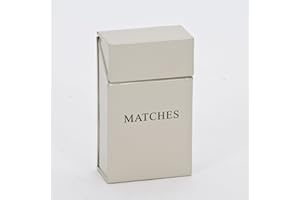 INGLENBOOK Inglenook Premium Metal Matches Holder Powder Coated - Cream # ING011