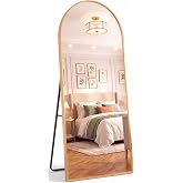 Marctani Arched Full Body Floor Mirror, 161 x 52 cm &ndash; Full Body Wall Mirror, 3 Ways of Use: Stand, Hung or Supported &ndash; Large