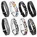 Produktbild Woodln Sportarmband Soft Silikon Uhrenarmband Band Zubehör Ersatzband Fitness Armband für Fitbit Flex 2 Fitness-Armband (8Pcs With Buckle)