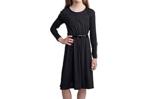 JAMI JUNIORS Girls Skater Sleeveless Belted Dress Swing Party Kids Children Tea A-Line Mini T-Shirt Free Belt Cute Flare Frankie Fit