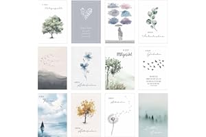 ‎EDITION SEIDEL Edition Seidel Set 12 einfühlsame Trauerkarten/Beileidskarten mit Umschlag. Trauerkarte Beileidskarte mit Spruch schreiben (Doppelkarten/Klappkarten mit Briefumschlag (SW026)