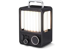 FLEXTAILGEAR Lanterne de camping LED rechargeable, modes d'éclairage progressif, portable lampe de camping vintage, étanche IPX5, pour randonnée, camping, chambre à coucher [Classe énergétique B]
