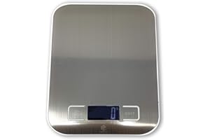 Kitchen Scales MSC Digital Electronic Coffee Weighing Scale for Cooking Baking High-Precision Food, Jewelry Weight Scales, LCD Display, Multifunctional, Tare Feature, Stainless Steel 5kg-AAA