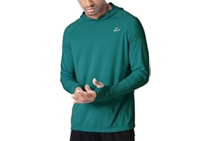 WILLIT Rashguard Sweat à capuche à manches longues pour homme - Léger - Pour la pêche et l'extérieur