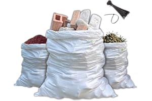 MAYA HOME & GARDEN MAYA 5 Sacchi per Macerie Edilizia 50x80 Centimetri, in Polipropilene - Ottimi Come Sacchi per Sabbia, Olive, Terra e Ghiaia da Giardino - Resistenti e Idonei al Contatto con Alimenti (5)