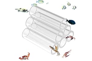 Anloximt Tube d'élevage d'aquarium - Poissons d'aquarium en Acrylique | Cachant Le Tube, Habitat Transparent pour l'aquarium, la Maison crevette, Le nid caché réservoir