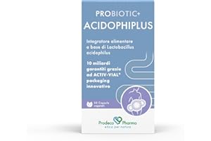 Prodeco Pharma PROBIOTIC+ ACIDOPHIPLUS 30 Capsule - Integratore Alimentare a Base di Lactobacillus Acidophilus Indicato Per Favorire il Fisiologico Equilibrio della Flora Intestinale