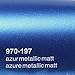 Produktbild Oracal 970RA 197 Azur Matt Metallic gegossene Profi Autofolie 152cm breit BLASENFREI mit Luftkanäle