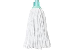 Vigar - Recambio Fregona - Ecológica - 8 x 8 x 31 cm - Máxima Absorción - Fabricada con Materiales Reciclados - 100% Poliéster - No Suelta Pelusa - Azul y Blanco