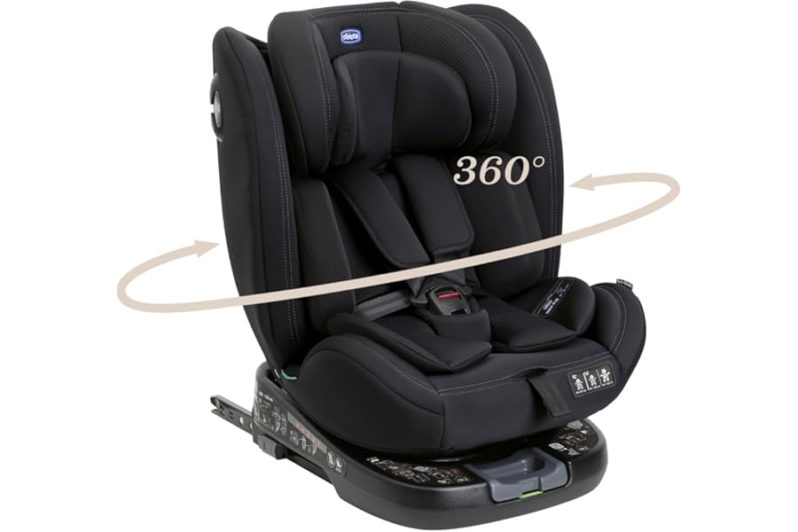 Chicco Unico Evo I-Size Car Seat 0-36 kg, ECE R129/03 Approved, Isofix 360° Swivel and Recline, Group 0+/1/2/3 from 0 to 12 Years