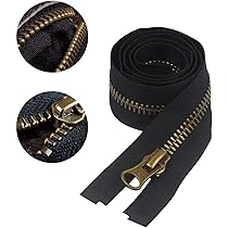 2 Cerniere Lampo Nere Divisibili - Lunghezza 55 Cm, Misura #5, Per Abbigliamento E Arredamento - Foto 13