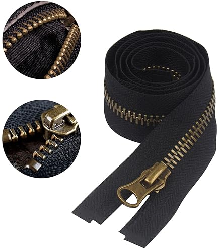YaHoGa 90 cm #10 grandi separare cerniere lampo metallo Chiusure lampo per Jacket cucire cappotti giacca (90 cm