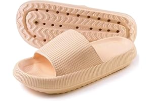 TOPALL Wolkenschuhe Damen Original,Cozyslides Wolken Damen Cloud Slippers Slides,Badeschlappen Badelatschen Damen Herren Rutschfest Gummi,Hausschuhe Sandalen Sommer