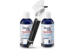 ‎KORKENKURLING Kalkreiniger DM extra stark und nachfüllbare Reinigungsbürste im praktischen Set, Kalklöser, Kalkentferner, Kalkreiniger Duschkabine, Kalkreiniger Bad, Kalkreiniger Dusche, Denkmit, Denk mit