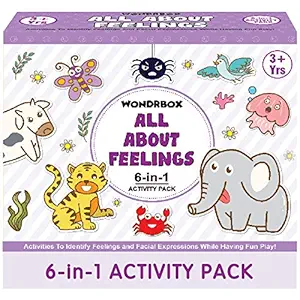 WONDRBOX Activity Box for 4 5 & 6 Year Old Baby Boys & Girls, Learning & Educational Gift Pack of Play-Based Explorer Toys