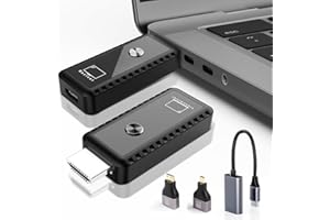 INNOPOWER HDMI sans Fil, Émetteur et Récepteur HDMI sans Fil, Plug & Play 2.4G/5G, Portée de 100FT, Full HD 1080p pour Streaming Audio Vidéo pour Ordinateur Portable, PC vers TV HD, Projecteur