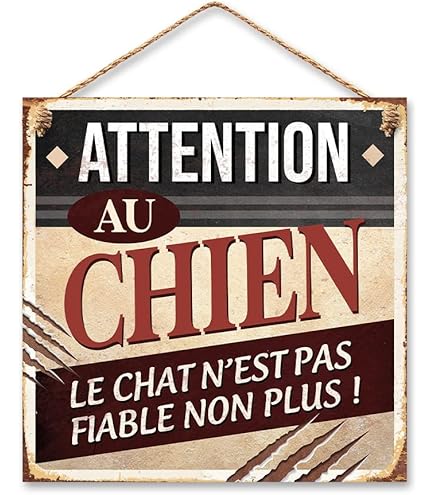 Plaque Métal Décorative "Sonnez Et Courez" - 30x20 Cm - Chien Exercice