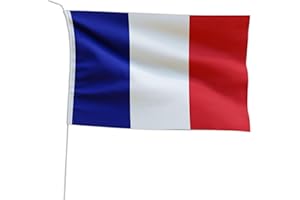 Marineo Bandera del país anfitrión para barco o moto – 20 x 30 cm, Francia