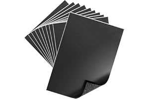 TAOBWN 10pcs A4 Magnetic Sheets with Adhesive Backing for DIY Crafts Strong Craft Magnet Paper to Make Flexible Magnet Self Sticky Tapes, Strips, Squares for School Classroom Board Fridge Photos