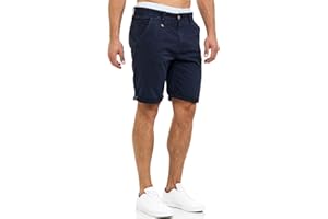 Indicode Herren Cuba Chino Shorts mit 5 Taschen aus 100% Baumwolle | Bermuda Sommershorts für Männer
