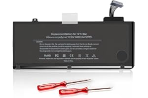 Oyomba A1322 A1278 Batería para Apple MacBook Pro de 13"[Mediados de 2012 2010 2009 Principios de 2011 Versión de Finales de 2011] MB990LL / A MD313LL / A Baterías de Repuesto【10.95V/6000mAh/65Wh】