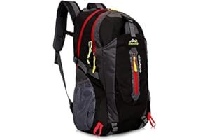 Besrina 40L Lightweight Hiking Backpack, Multi-functional Water-resistant Casual Camping Trekking Rucksack for Cycling Travel Climbing Mountaineer Outdoor Sport
