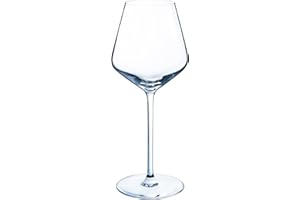 COUZON - Verre à vin - Lot de 4 - Sirius - Krysta, Contenance 38 cl, Dimensions : H21.9 cm x Diamètre 9.1 cm - Transparent
