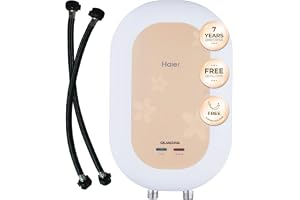 Haier Instant Water Heater 3 Litre Geyser 3000W Powerful Heating Free Installation Advanced Multi-Layered Safety High Rise Compatible